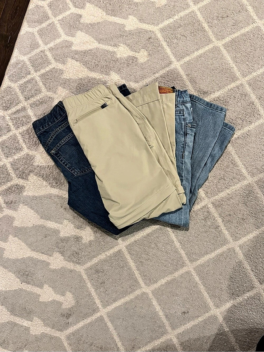 Bundle of 3 boys pants-Size 7-Gymboree, LL Bean, Levi’s